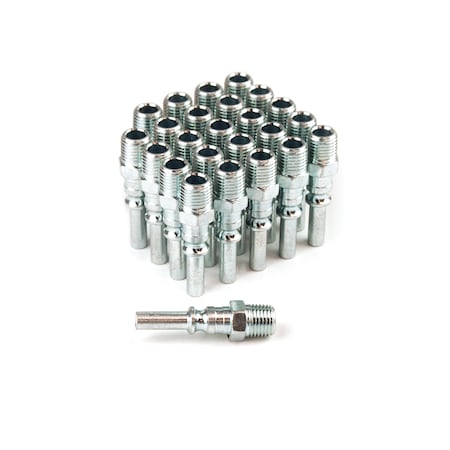 Primefit Lincoln Plug Steel 1/4" x 1/4" Male NPT 25PCS LP1414MS-B25-P